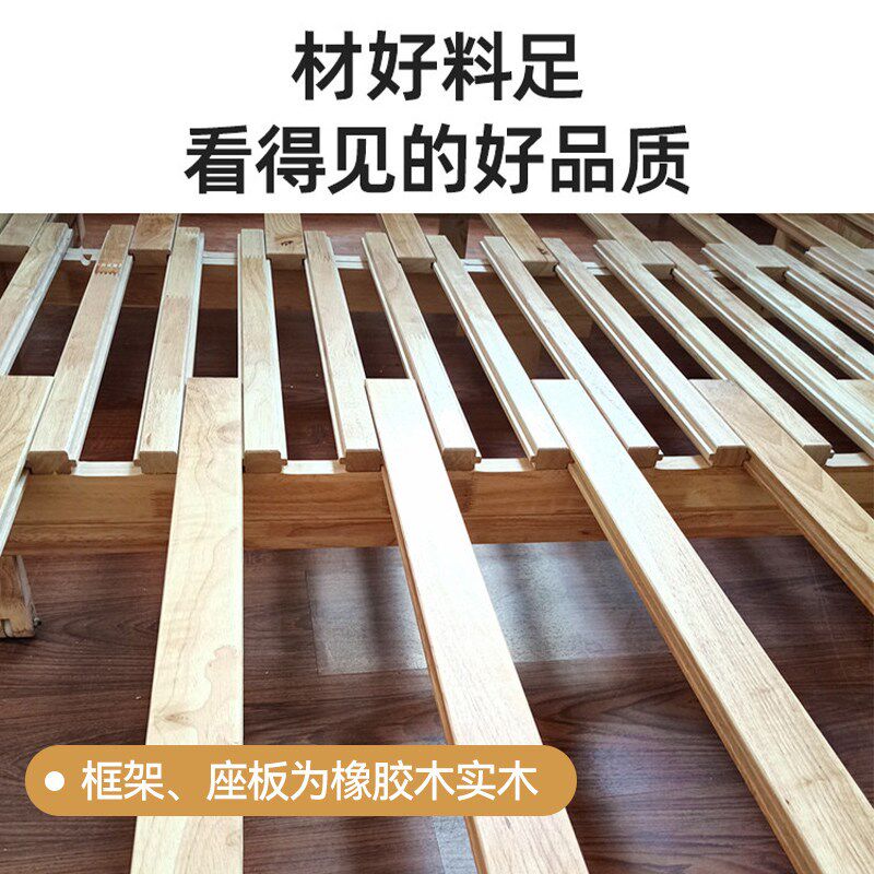 实木可折叠沙发床两用客厅多功能小户型坐卧单人床可拆洗双人沙发
