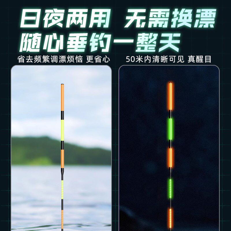 矶工坊海钓矶钓立漂路滑漂阿波电子夜光鱼排矶竿远投浮漂日夜两用