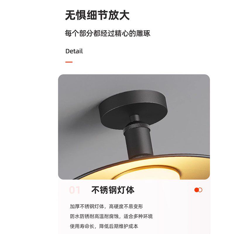 阳光房专用灯阳台吸顶灯防水庭院凉亭led照明吊灯超亮玻璃雨棚灯