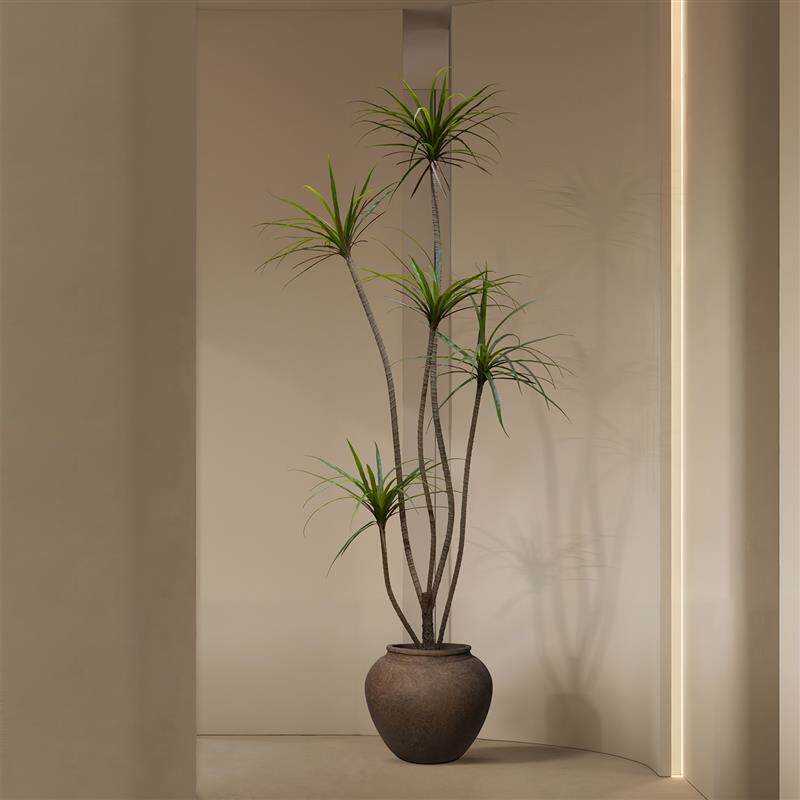 仿真绿植大型龙血树盆栽室内民宿门店装饰高级仿生假植物落地摆件