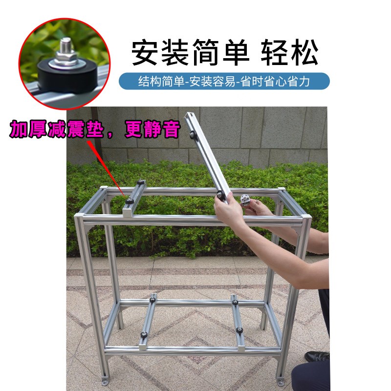 空调外机落地支架节省空间落地双层叠放减震防震降噪空调外机架子