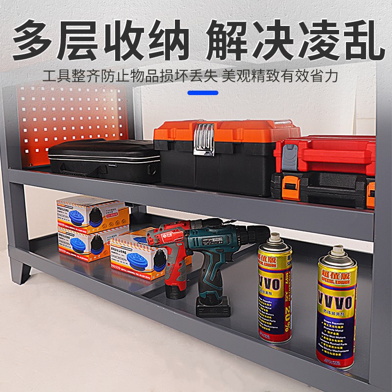 数控车床工具桌车间用重型操作台工具柜钳工灯式检验桌钢板工作台