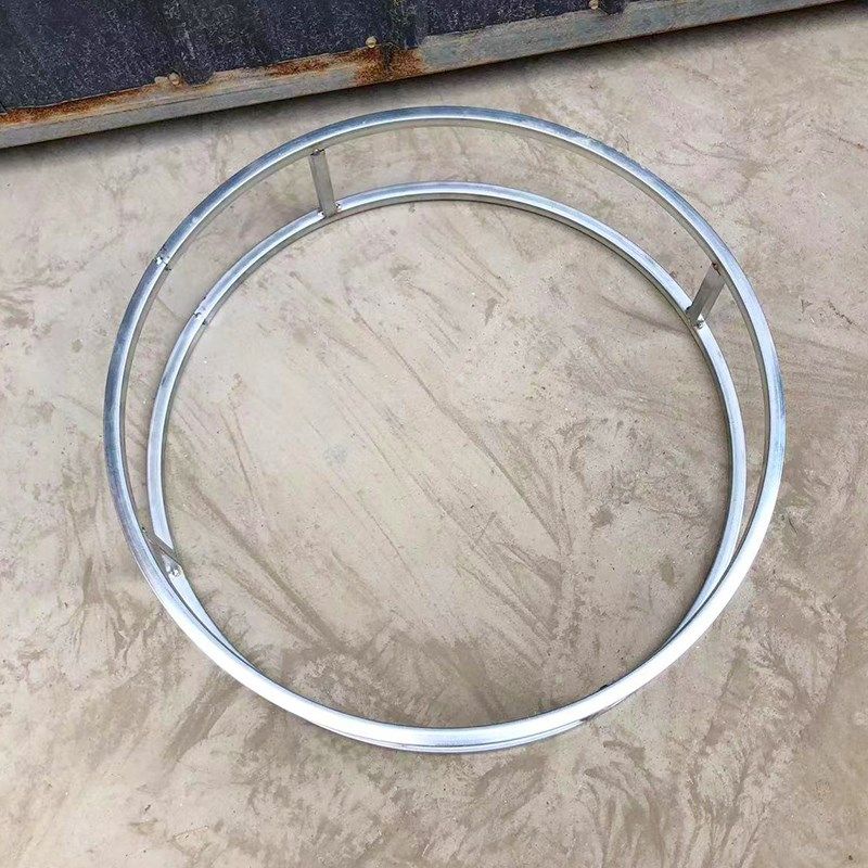 新款婚庆道具圆环吊顶架子纱幔架双层圆环线帘铁艺婚礼大厅装饰架