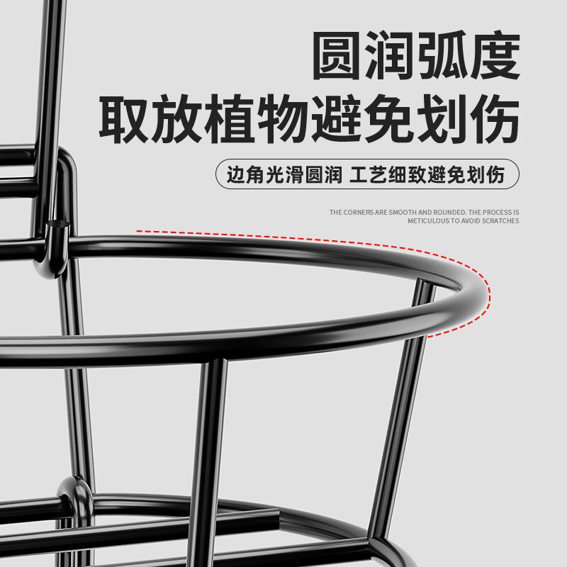 花架置物架阳台2025新款栏杆护栏悬挂式创意多层室内封闭花盆挂钩