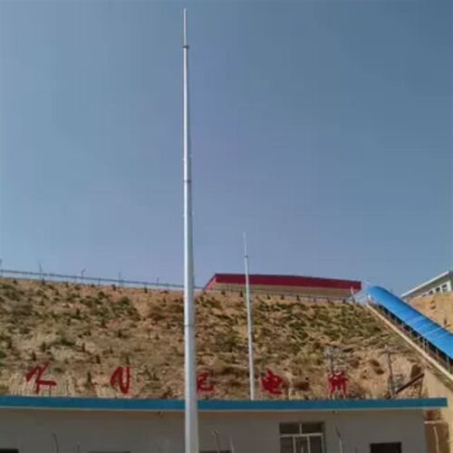 接闪杆15m20米30米35m热镀锌钢管避雷针独立避雷针环形单管避雷针