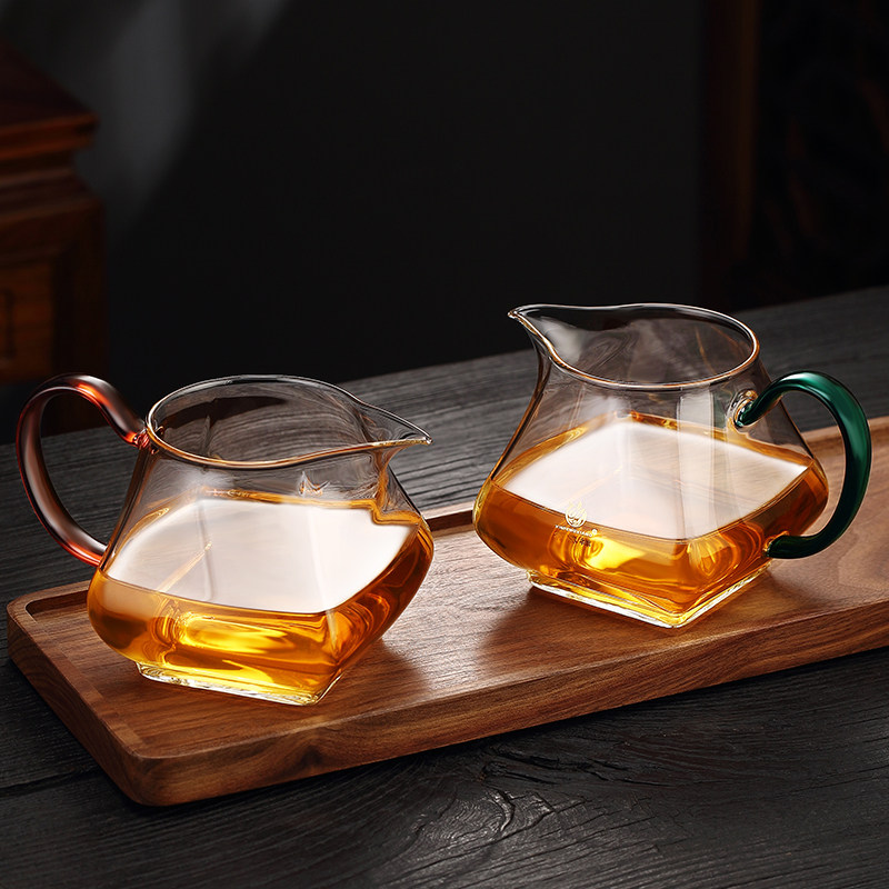 冠发玻璃公道杯加厚耐高温功夫茶具分茶器倒茶杯茶海公杯高档大号