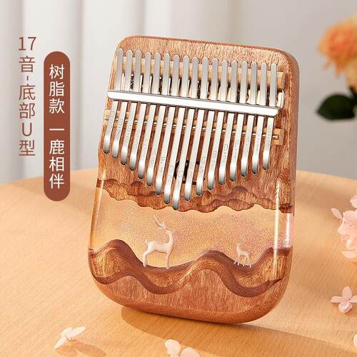 ZANI专尔品牌17音树脂拇指琴kalimba卡林巴琴手指琴送配件小乐器