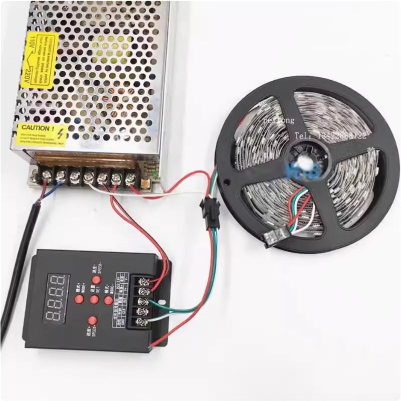 LED全彩灯带灯具模组T-500幻彩控制器点光源内控全彩灯条5V12V24V