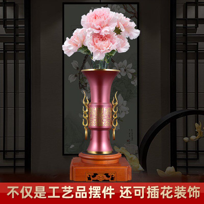彩铜中国尊摆件蒸蒸日上办公室桌面工艺品御尊摆设客厅电视柜装饰