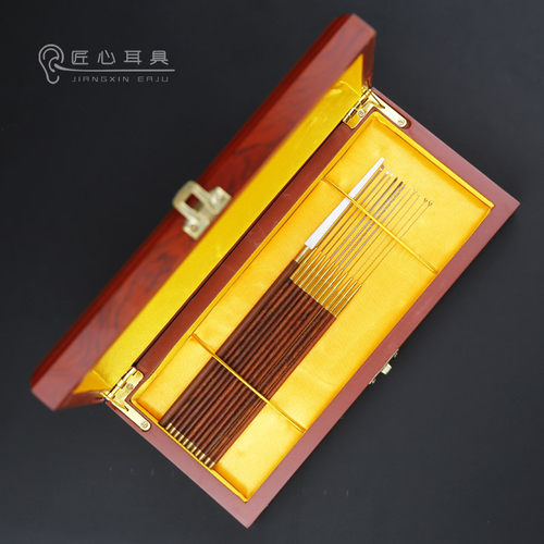 专业采耳工具木柄挖耳勺耳起耳扒蘑菇头云刀卷棉棒海底捞高级套装