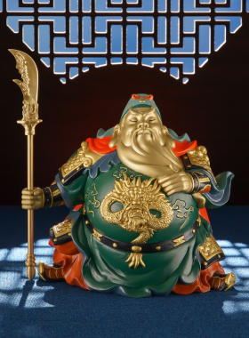 铜摆件《正义关公》铜工艺品  桌面客厅办公室关公铜摆件 送礼