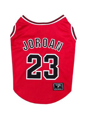 QB宠物狗狗乔dan篮球背心红色雪纳瑞衣服夏装薄款泰迪法斗篮球衣