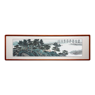 淡远诗意纯手绘仿古画客厅办公室玄关酒店餐厅背景墙古典中式挂画