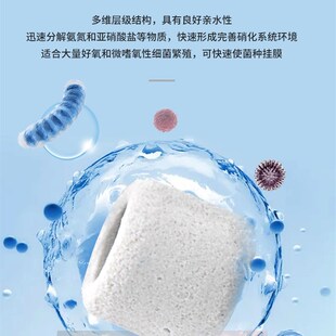 AC滤材陶瓷环玻璃纤维菌环石英球细菌屋硝化培菌净水鱼缸过滤材料