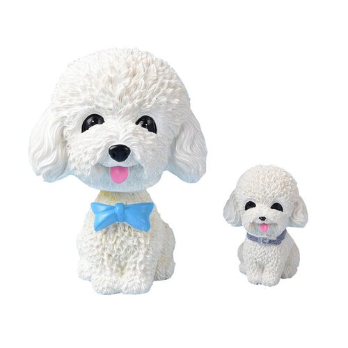 创意汽车摆件组合卡通摇头狗茶杯狗吊坠纸箱泰迪车载装饰中控玩偶