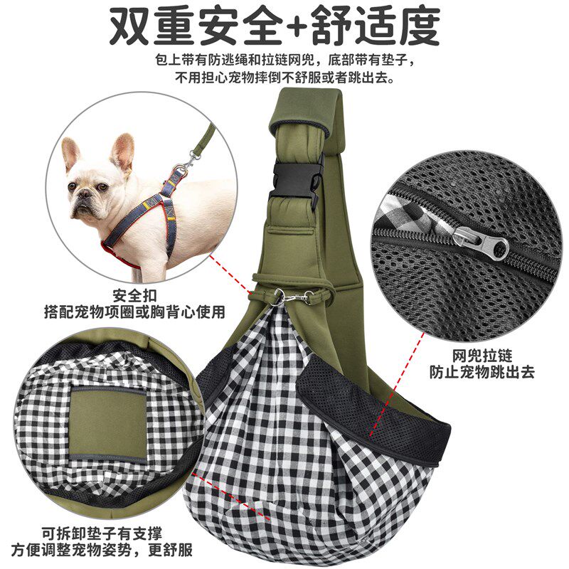 猫包外出便携斜挎包狗包外出便携宠物外出包狗包小狗背包猫包
