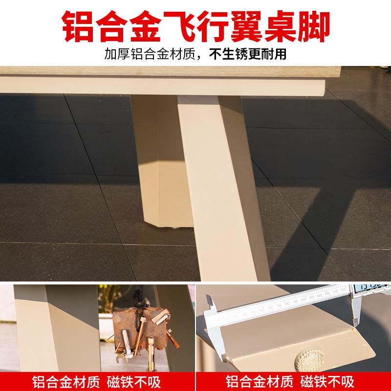 远茂户外庭院桌椅塑木防腐木铝合金室外别墅院子露天餐桌防水防晒