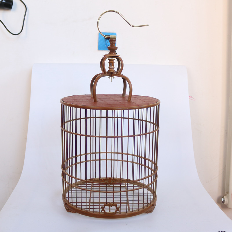 手工竹皮精品抛光老竹画眉紫竹老竹鸟笼全套鸟笼配件竹制鸟笼