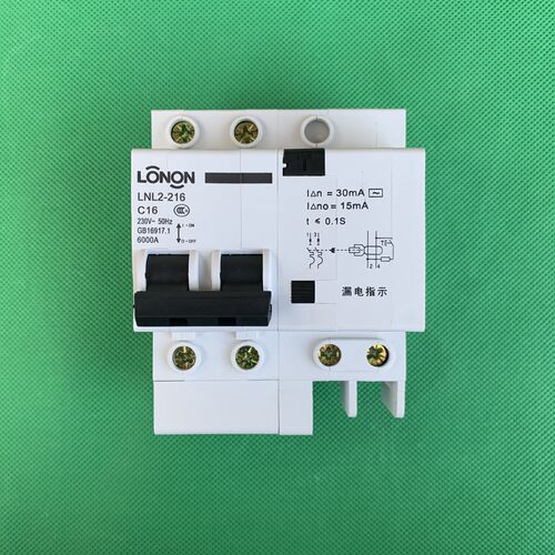 全新 朗能 LONON LNL2-216 2P 16A C型 漏电断路器 保护器