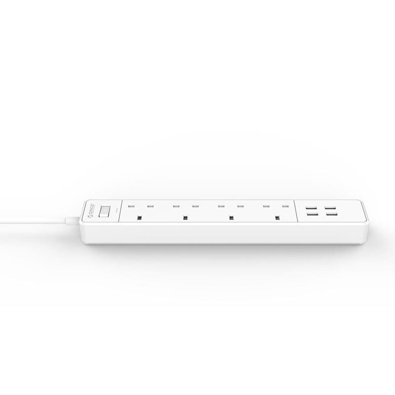 英规4AC4USB口排插插线板电源板办公居家日常日用一键开关多设备
