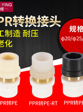 PPR转PE接头自水管配件4/6分1寸PERT PB变换管件20/25/32直通直接