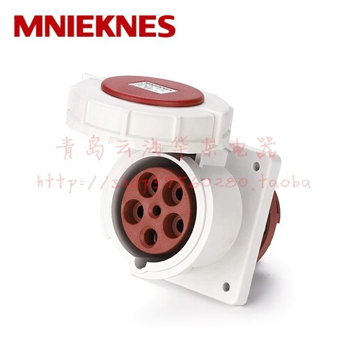 国曼MNIEKNES工业插座5孔63A防水冷藏码头专用3P+N+E IP67 MN6532