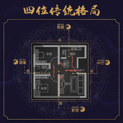 珠帘拱形桃木葫芦珠子挂帘玄关软隔断卫生间卧室免打孔半遮挡门帘