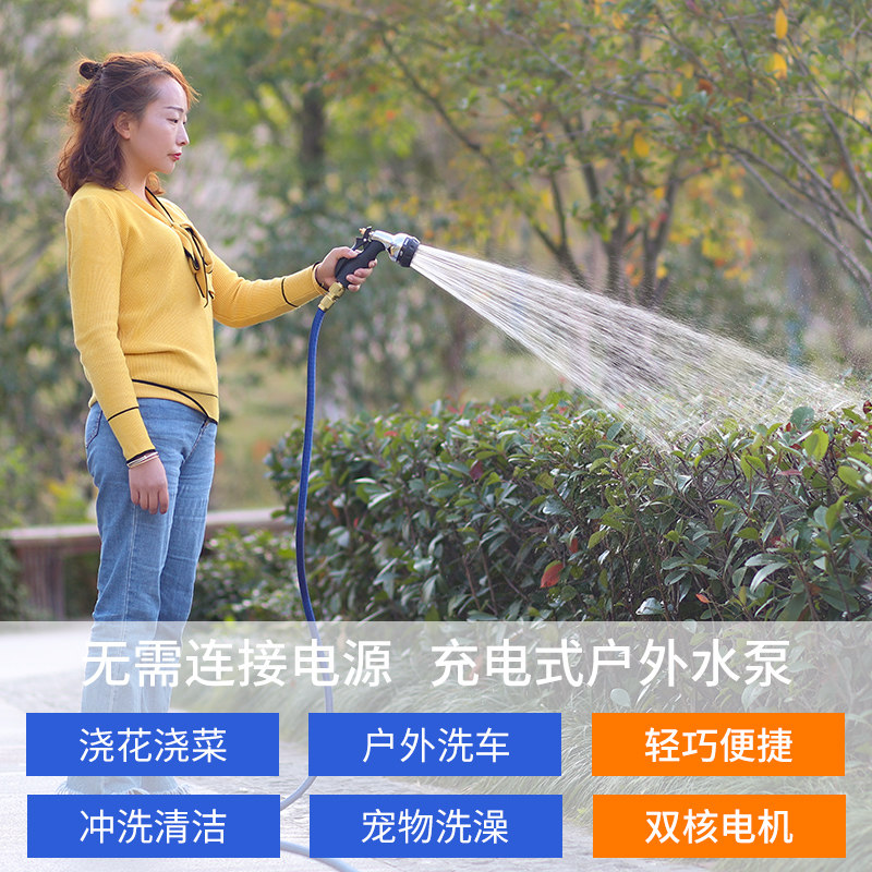 充电式抽水泵水泵浇菜神器浇水机户外洗车浇花水泵家用便携抽水