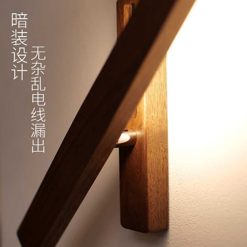 接电款原木墙面装饰花器壁灯卧室走廊入户灯氛围灯花艺插花小夜灯