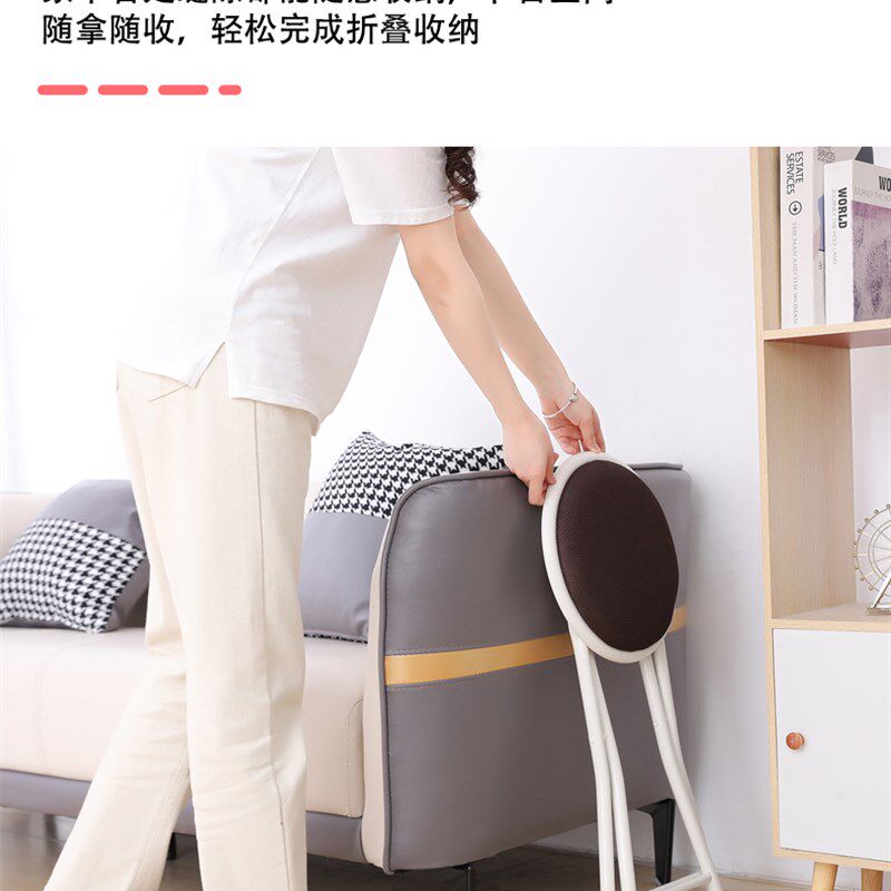 YSF简易家用折叠餐椅写作业休闲凳子会议临时宿舍餐馆化妆椅子
