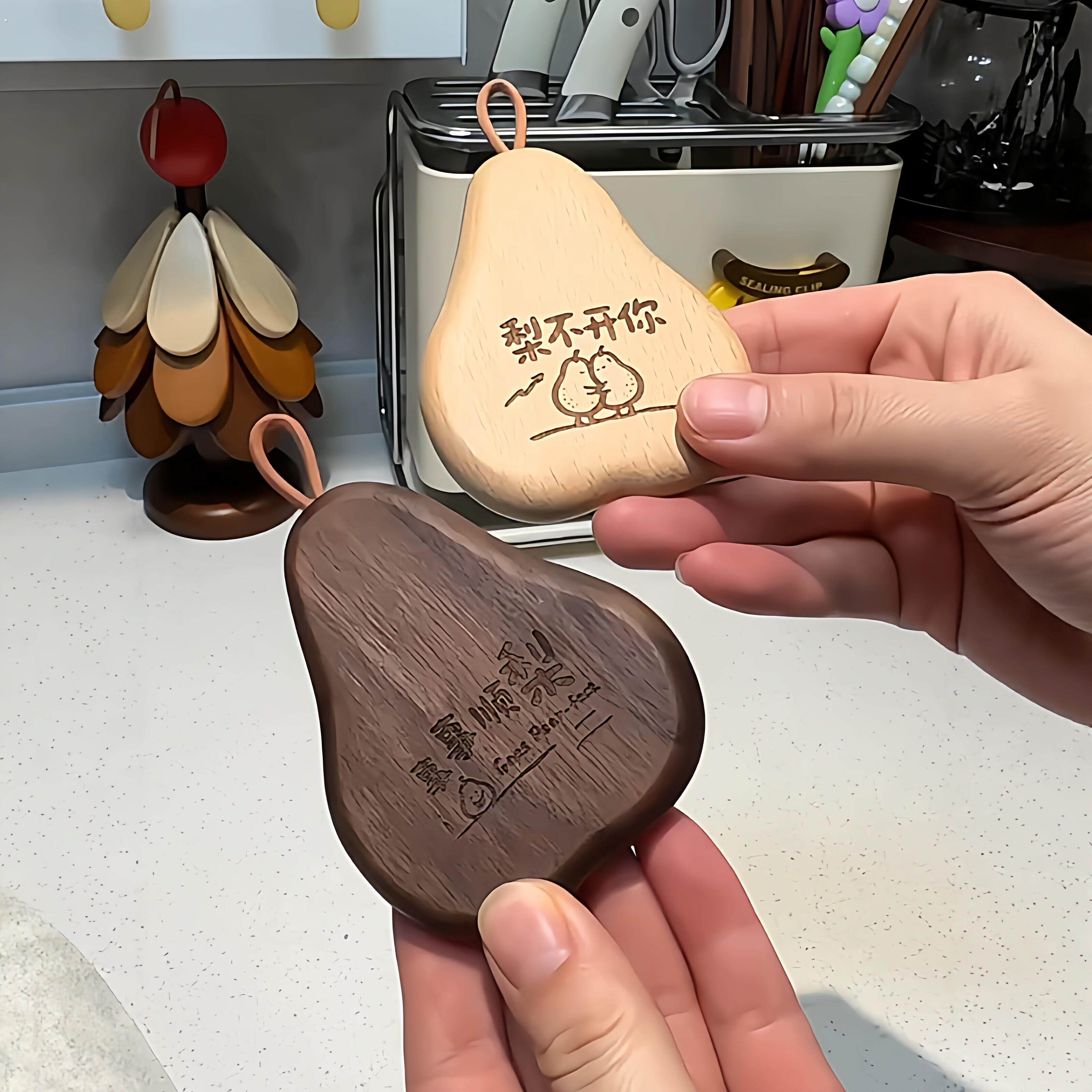 事事顺梨冰箱贴开瓶器家用磁吸贴啤酒创意启瓶器多功能开盖起子器