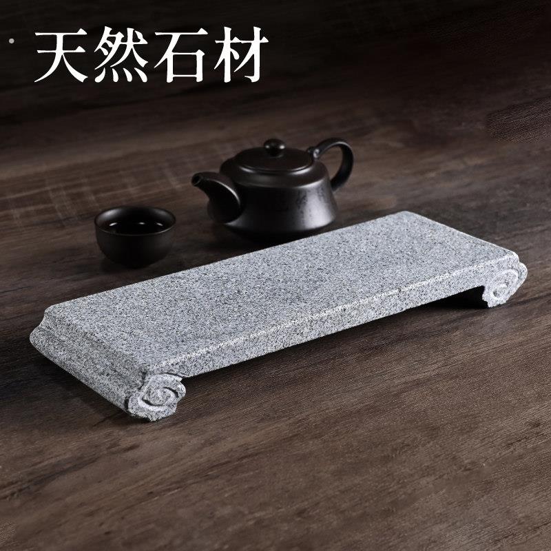 拙几石壶托壶承石方托干泡茶盘养壶茶托杯托天然石头茶具托盘茶艺