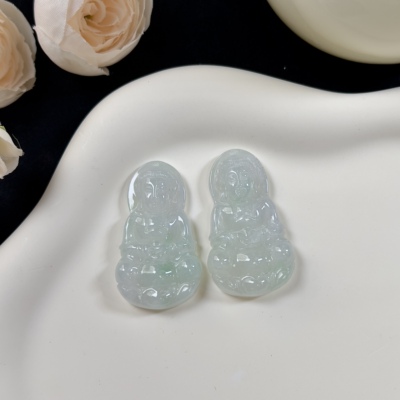 【老爸评测】K266-1284小观音吊坠天然缅甸A货翡翠多样性发一件