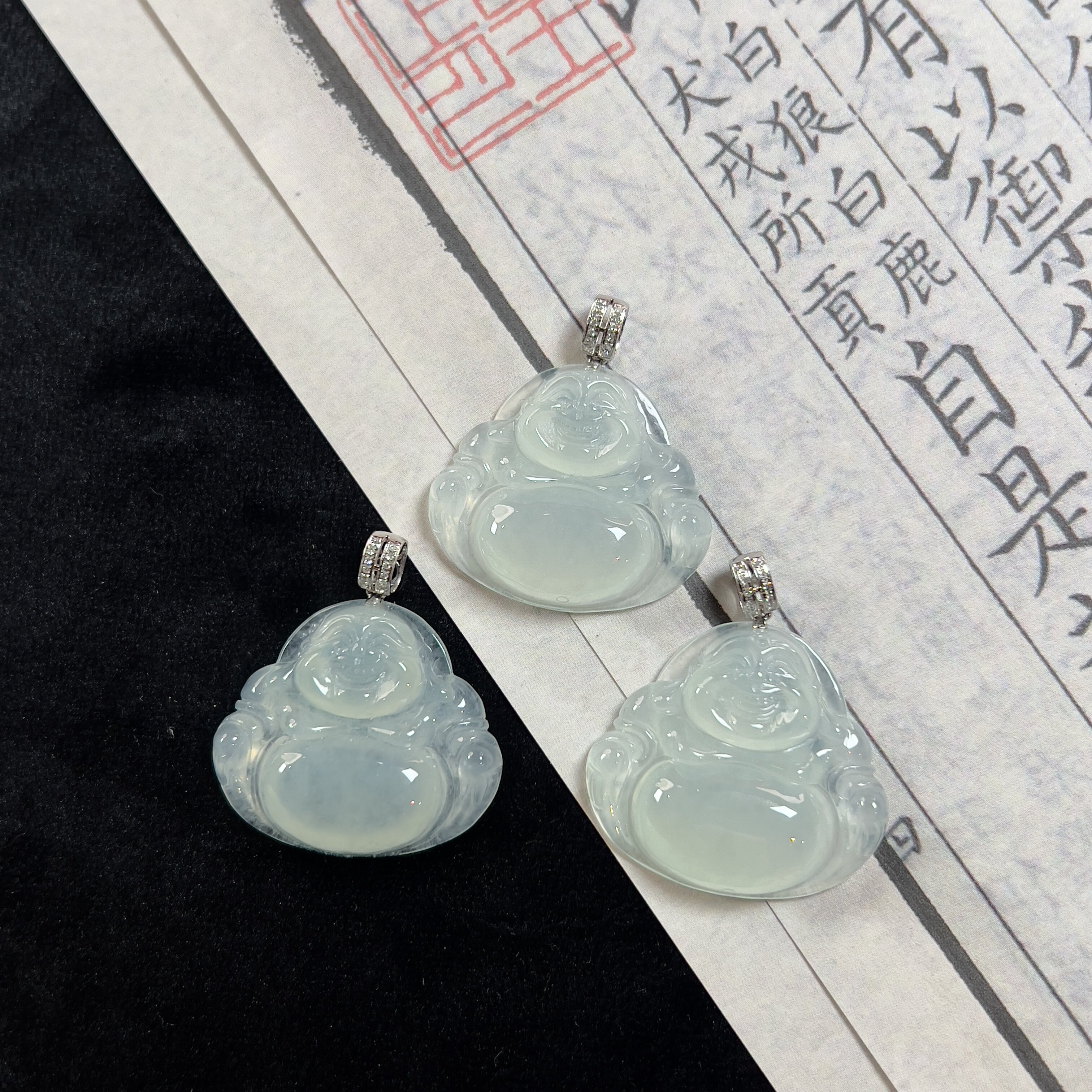 【老爸评测】 YM1019-2 佛公吊坠 天然缅甸A货翡翠多样性发一件