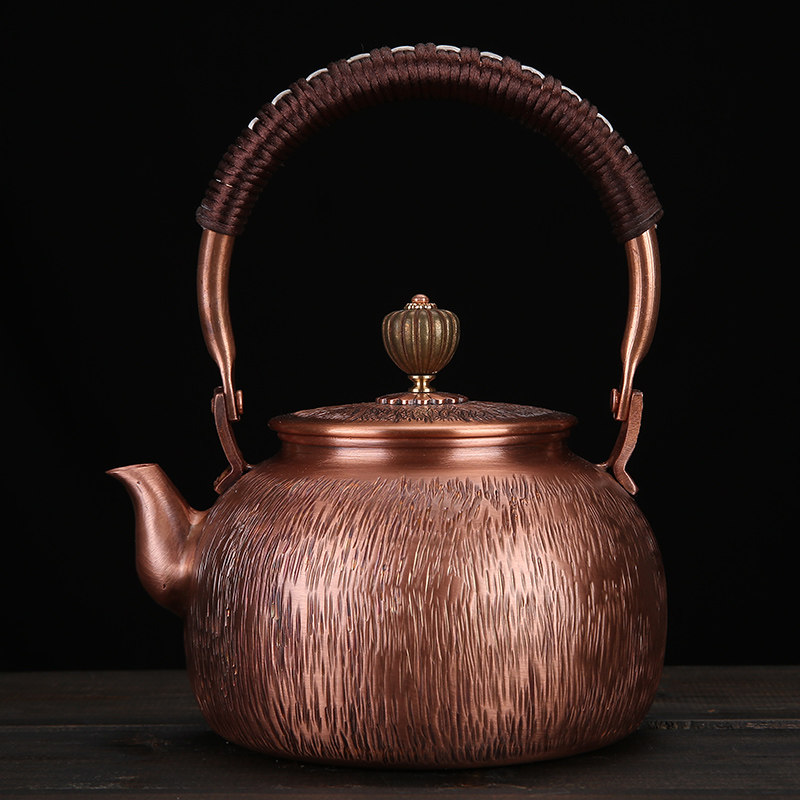0.5L小号纯铜茶壶迷你中号紫铜壶烧水壶煮茶铜壶小容量复古纯手工