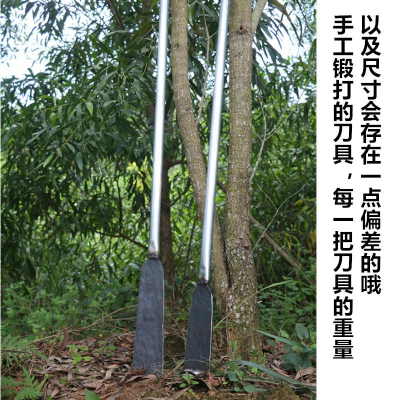 加重长镐头扁凿手工锻打钢柄铁锹阳江弹簧钢铁锨挖掘工具撬杠弧形