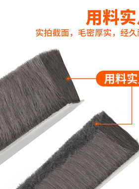 塑钢窗户密封条吕合金门窗防风毛条推拉门缝隔音密封胶条挡风神器