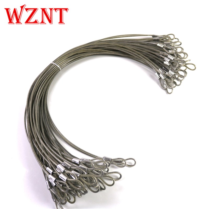 WZNT不锈钢缆绳定制4MM/500mm/600mm/800/锁具钢丝锁工业钢缆绳