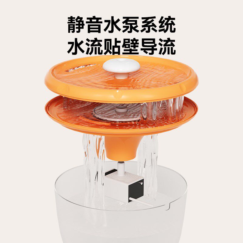 艾窝猫咪饮水机自动循环宠物饮水器小猫喝水器小狗狗水碗喂水器