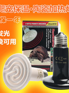 陶瓷灯加热灯器保温灯标准迷你陆龟爬虫箱保温器蛇刺猬恒温取暖灯