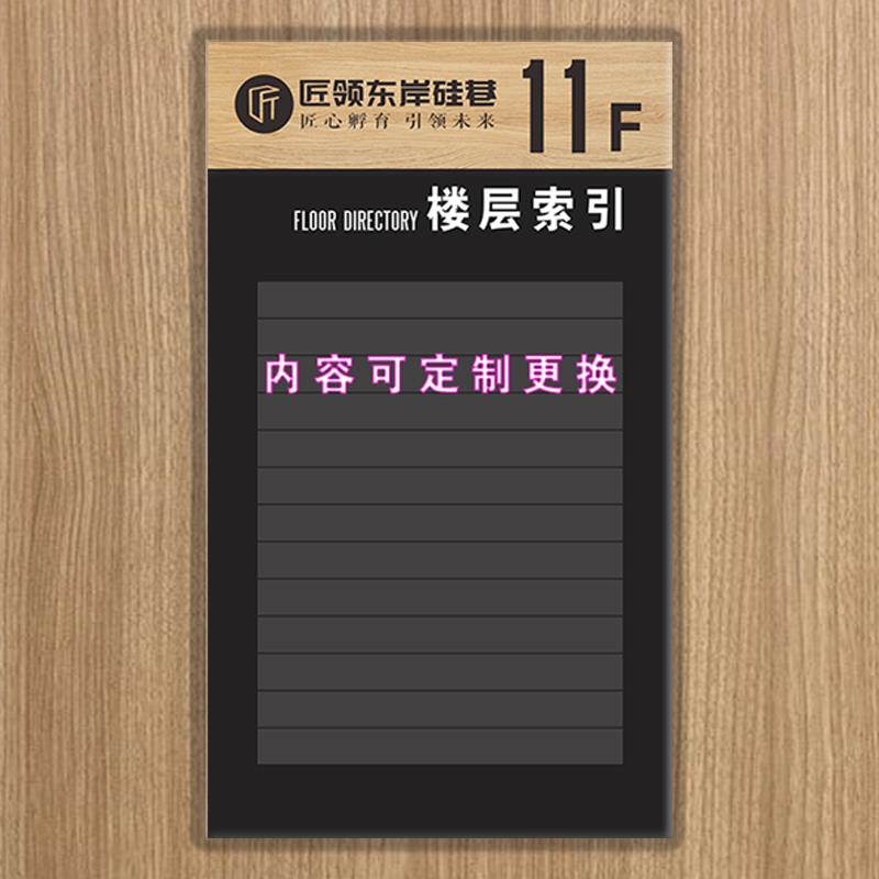 商场医院导视系统楼层索引指示牌电梯指引门牌导向牌科室牌定制