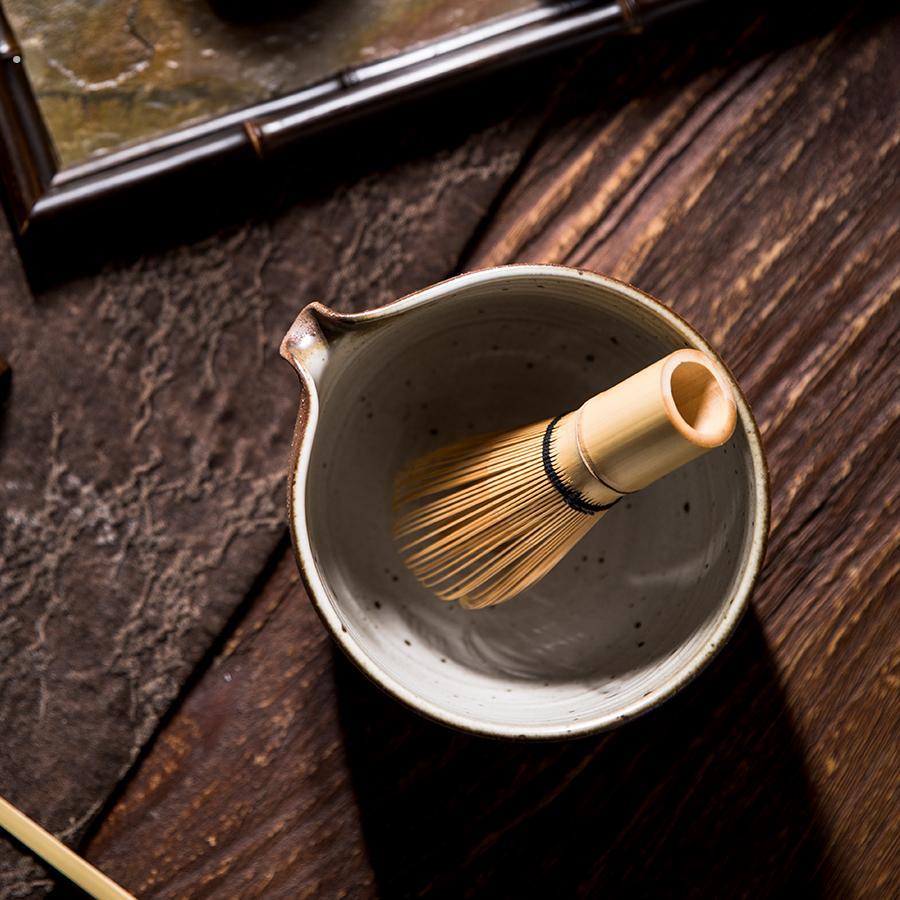 中式手工抹茶碗组 六合堂宋代点茶茶筅竹制抹茶刷家用组合