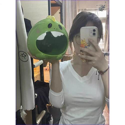 江苏刺博士宠物用品仓鼠绿怪兽陶瓷窝刺蝟松鼠窝龙猫夏天陶瓷窝