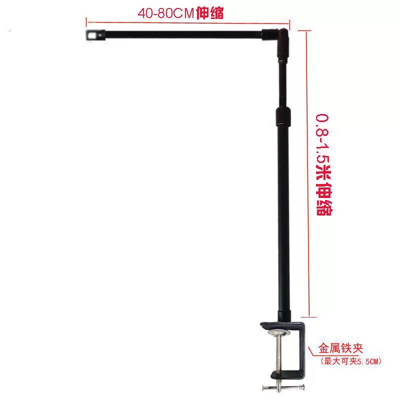 灯牌伸缩杆摆摊支架展示挂布户外应急灯杆横幅招牌广告夹桌面伸缩图片
