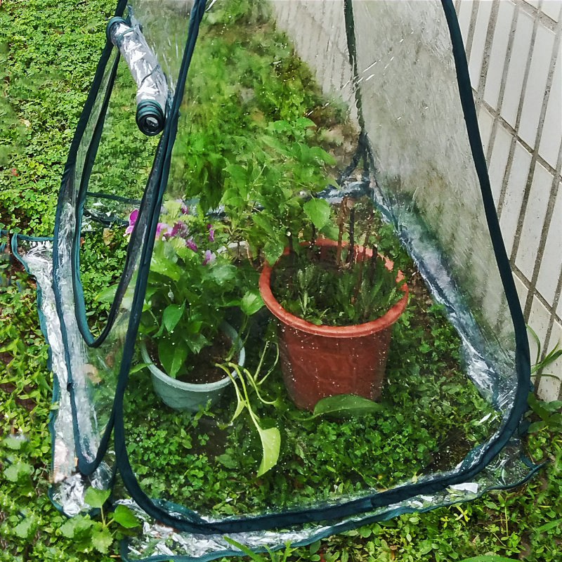 迷你保温罩防水温室罩植物暖棚花盆罩暖房花房植物防冻阳台小花棚