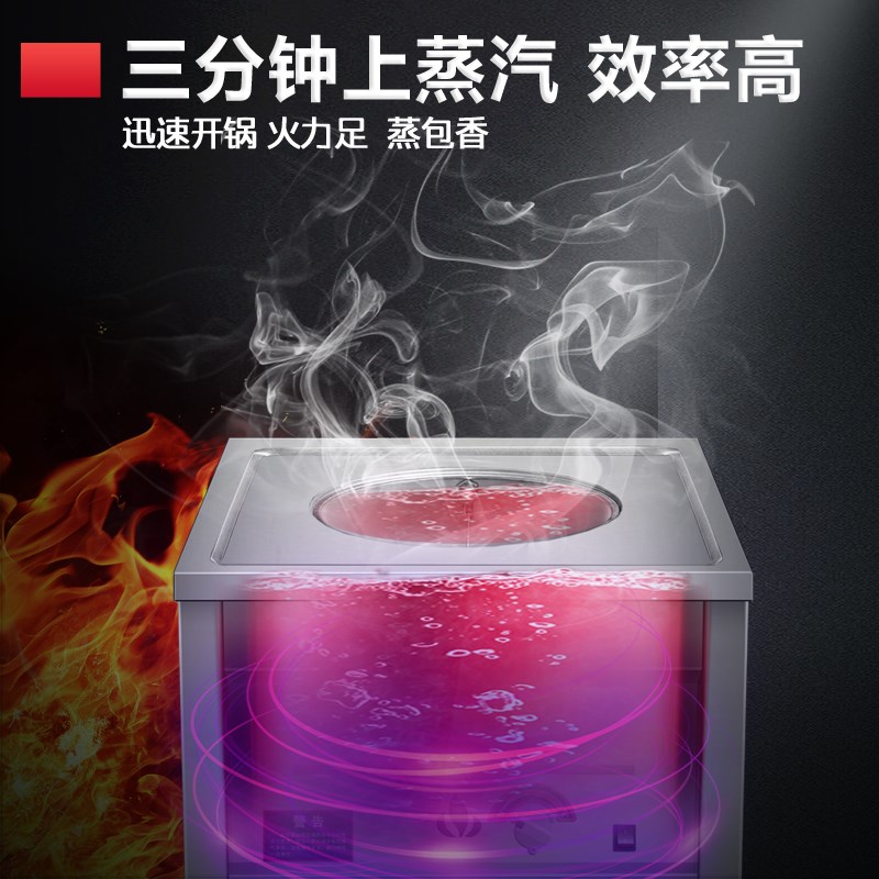 商用蒸包炉方形蒸包子机平底节能燃气电蒸饺小笼包肠粉炉蒸汽炉