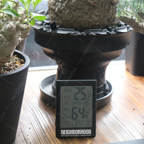 NEIGHBORHOOD块根植物多肉电子温度计湿度计壁挂大屏触摸背光磁吸