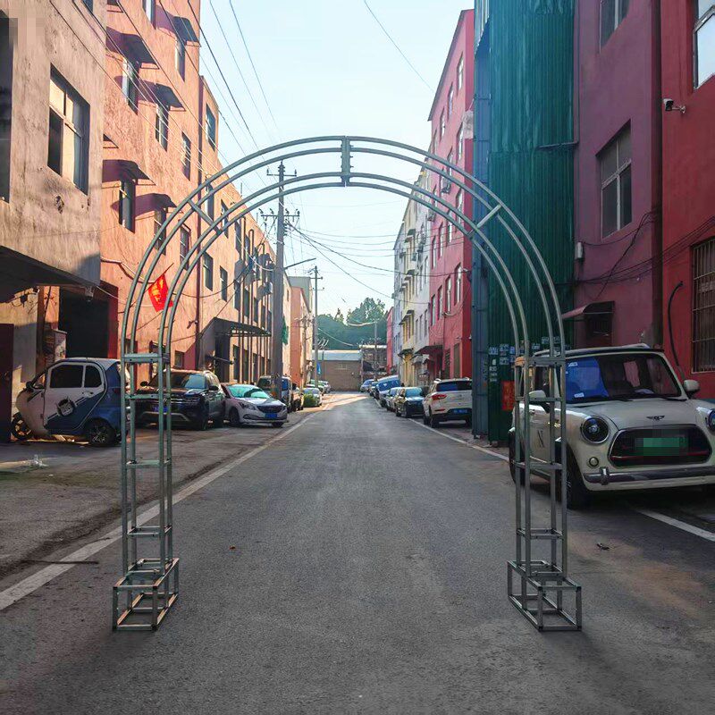 拱门新款桁架弧形道具半圆铁艺婚庆舞台户外拱形架子布置装饰婚礼