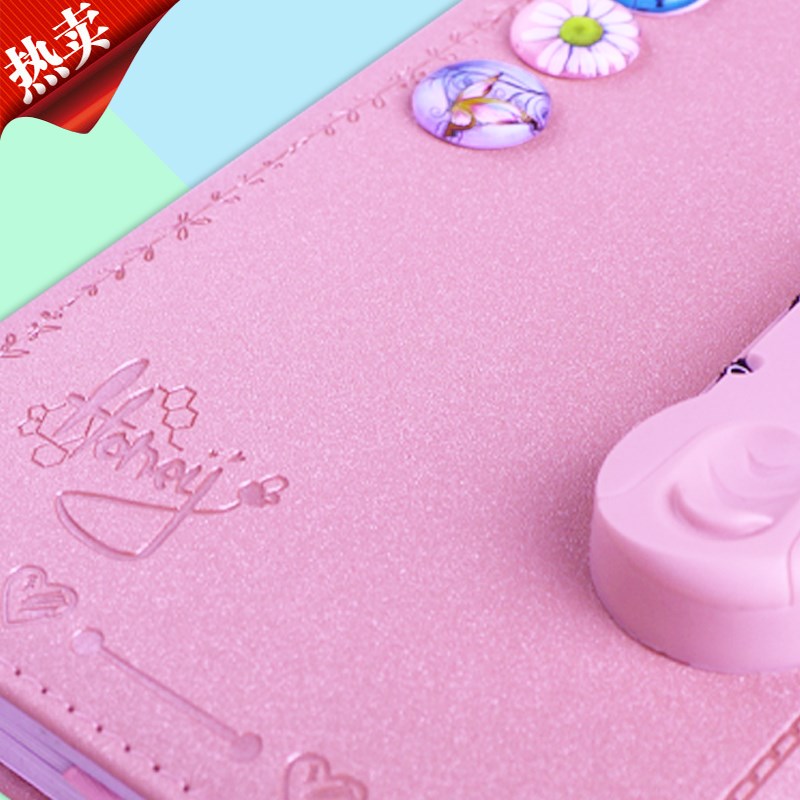 儿童创意带锁日记本小学生密码本女孩少女心女生秘密可爱密码笔记