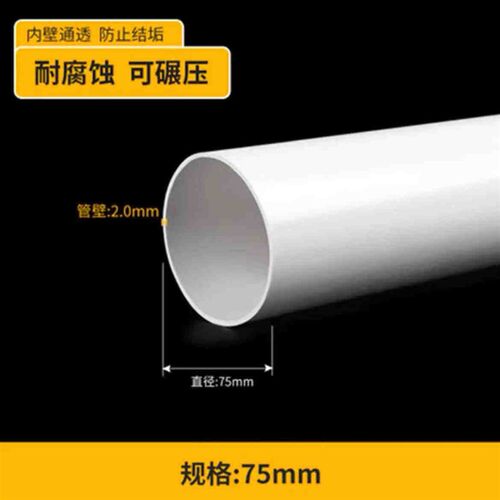 PVC排水管下水管雨水管50 63 75 90 110 125 150塑料管膨胀钉